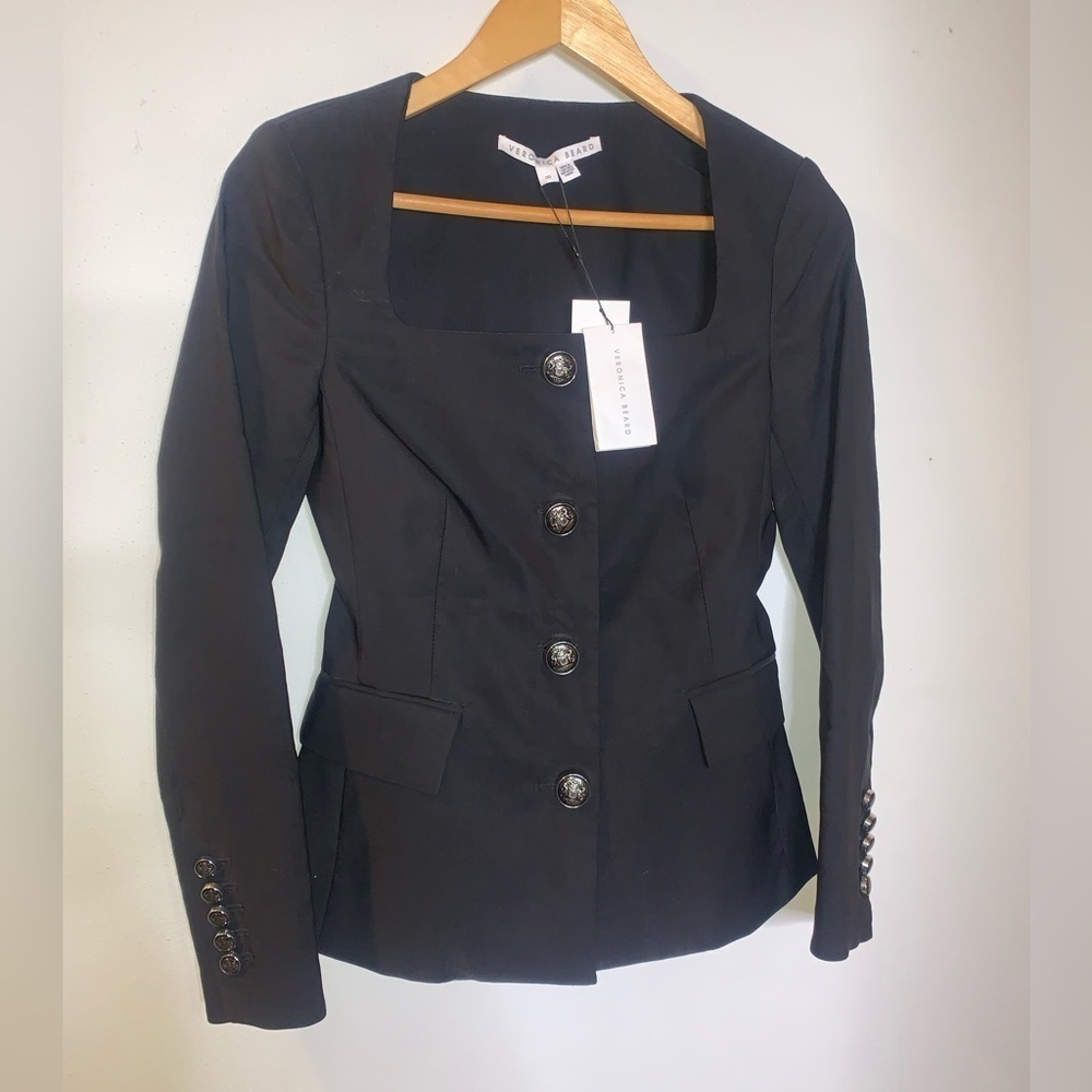 VERONICA BEARD Ria collarless Blazer - Picture 3 of 13